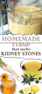 Homemade syrup that melts kidney stones