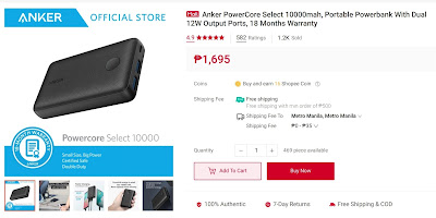 Anker PowerCore Select 10000mah