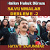 Halkın Hukuk Bürosu Savunmalar Derleme 2