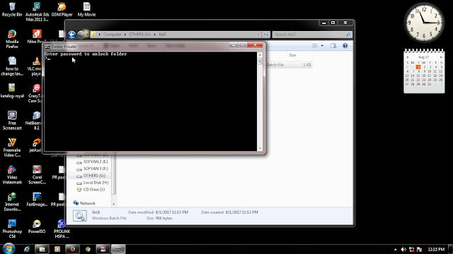 how can i lock my folder in computer