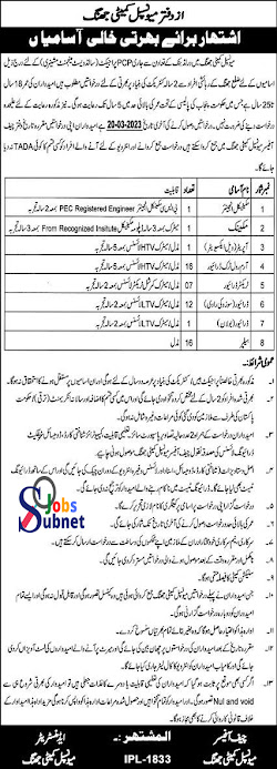 Municipal Committee Jobs in Jhang 2023