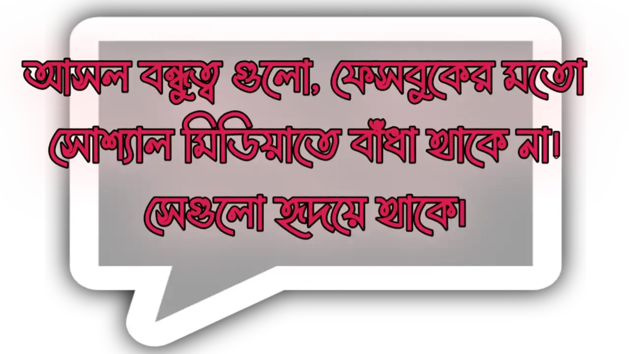 বন্ধু নিয়ে স্ট্যাটাস