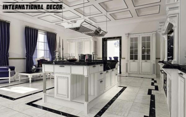 Art Deco kitchen designs and furniture, white kitchen