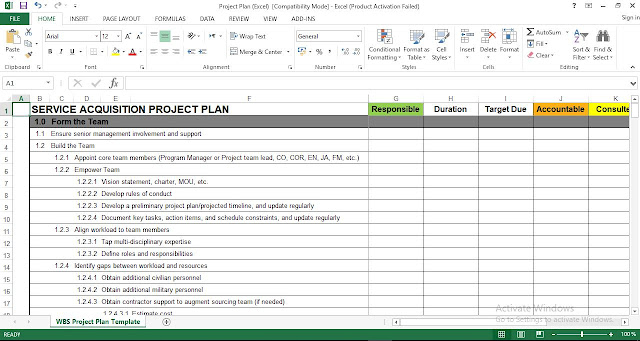 Download Project Plan Excel Template  free