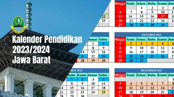 Kalender Pendidikan 2023-2024 Jawa Barat | Seiring dengan pergantian tahun ajaran baru, setiap satuan pendidikan perlu segera mempersiapkan dan merencanakan agenda kegiatan sekolah yang disusun dalam bentuk kalender pendidikan satuan pendidikannya masing-masing, yang kemudian kalender pendidikan satuan pendidikan ini di gunakan sebagai pedemoman para guru di satuan pendidikan tersebut dalam merencakan pembelajaran.   Kalender Pendidikan 2023-2024 Jawa Barat Kalender Pendidikan 2023-2024 Jawa Barat yang diedarkan oleh Dinas Pendidikan Provinsi Jawa barat No 1274/PK.03.03 Sekre tertanggal 14 Juni 2023 tentang Pedoman Penyusunan Kalender pendidikan  tahun pelajaran 2023-2024, merupakan pedoman satuan pendidikan dan guru dalam membuat kalender pendidikan.