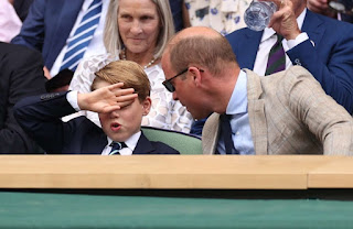 Prince George of Cambridge attends Wimbledon finals 2022