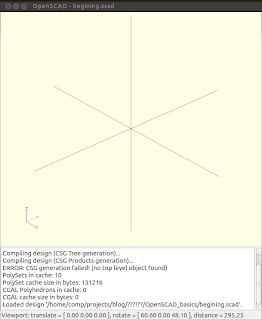 OpenSCAD Show Axes