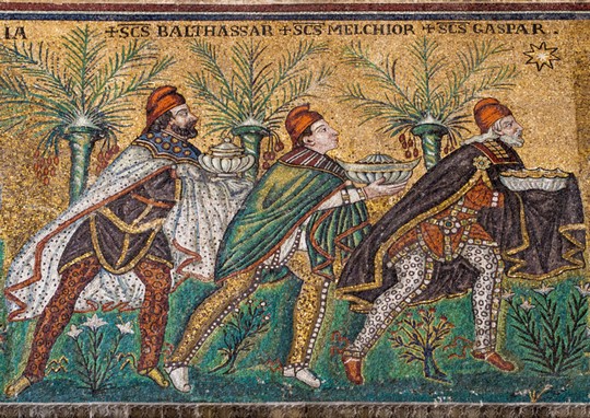 I Tre Magi  - Mosaico seconda metà del IV secolo - Sant'Apollinare Nuovo - Ravenna