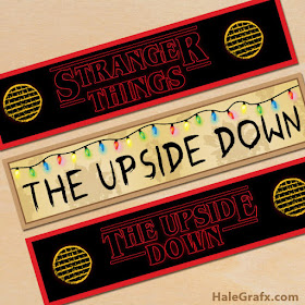 stranger things free party printables