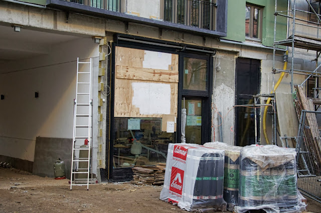 Baustelle Dolziger Straße / Samariterstraße, 10247 Berlin, 07.01.2014