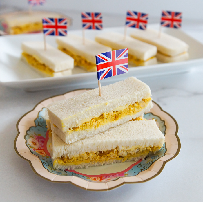 Coronation Chicken Tea Sandwiches