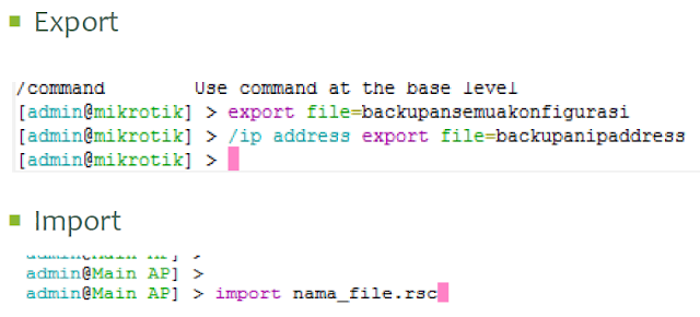 Backup Dan Restore Secara CLI Di Mikrotik - Cinta Networking