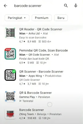 Cara Scan Barcode atau QR Code WiFi di HP Android Semua Tipe