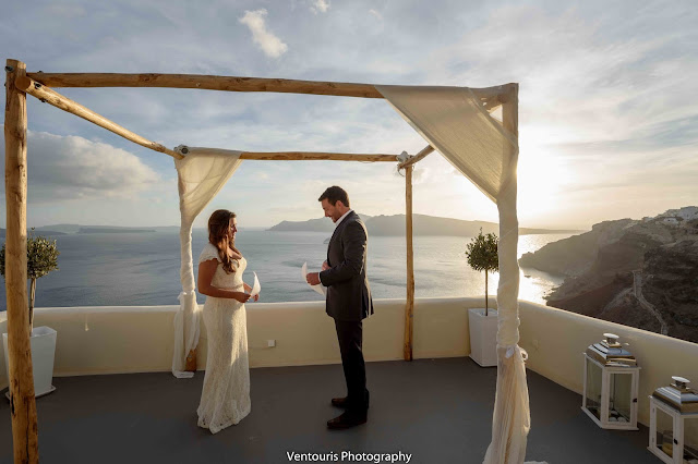 Wedding Inspiration- Oia, Santorini Greece wedding. Photo by Ventouris Photography