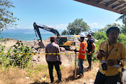 Kapolsek Hu’u Tinjau Proyek Jembatan Pelestarian Pantai Lakey, Dukung Keamanan dan Percepatan Pembangunan
