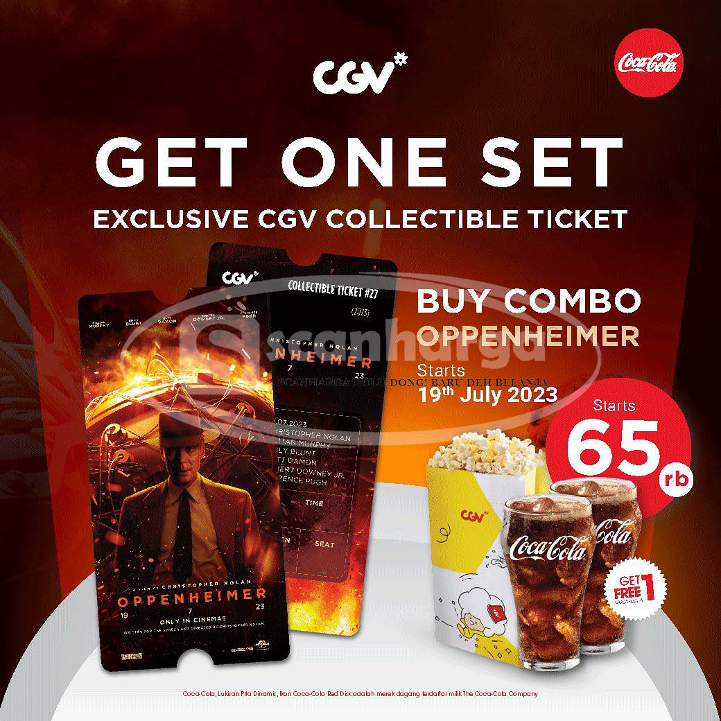 Promo CGV BELI PAKET COMBO OPPENHEIMER – GRATIS collectible Ticket