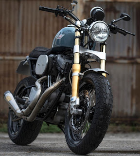 the hinny sportster scrambler with mule frame by olivi motori