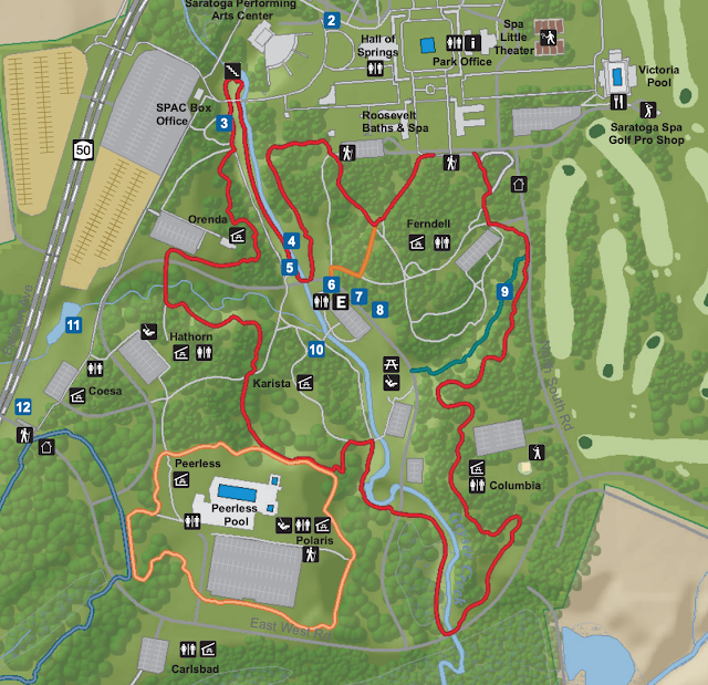 Saratoga Spa State Park Hiking Trails Map