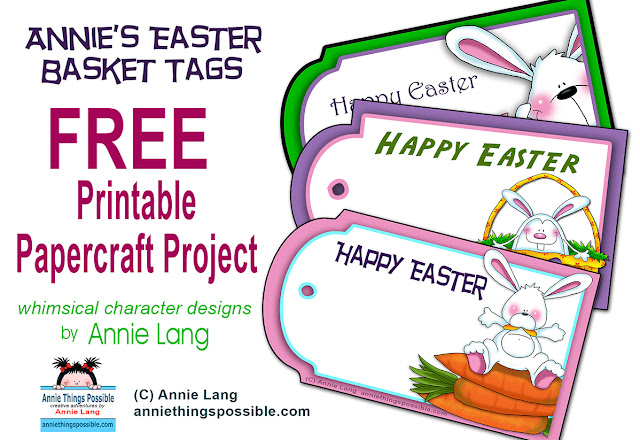 Annie Lang helps you Spring into Easter with a fun gathering of free craft projects, clipart and fun DIY ideas because Annie Things Possible with a little creativity!
