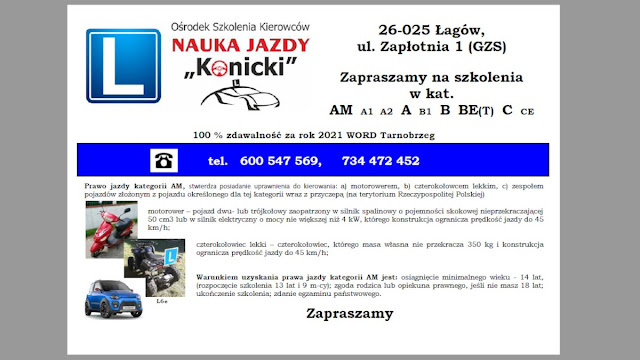 Kurs nauki jazdy