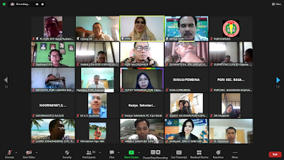 Lewat Virtual, PGRI Kabupaten Laksanakan Rapat Pimpinan
