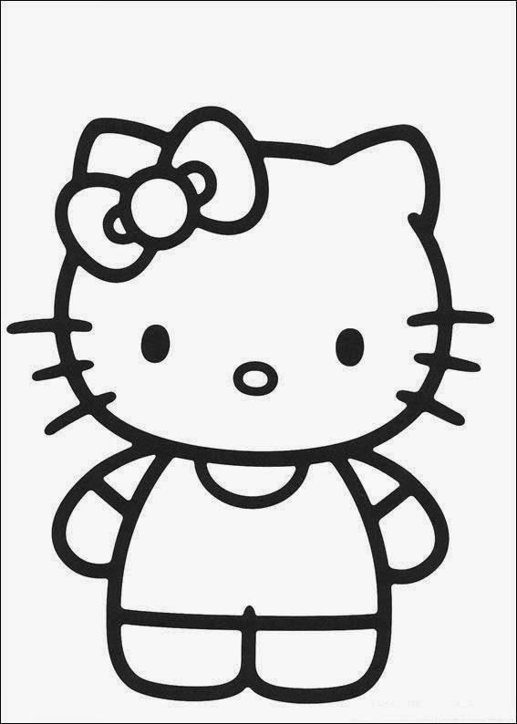  Gambar Mewarnai Hello Kitty Gambar Mewarnai Lucu 