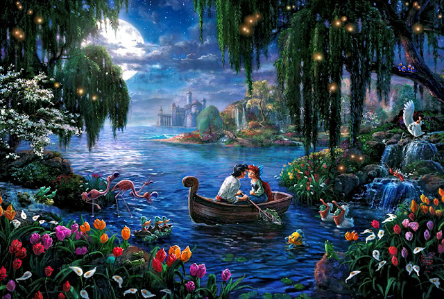 amazing Disney paintings by Thomas Kinkade