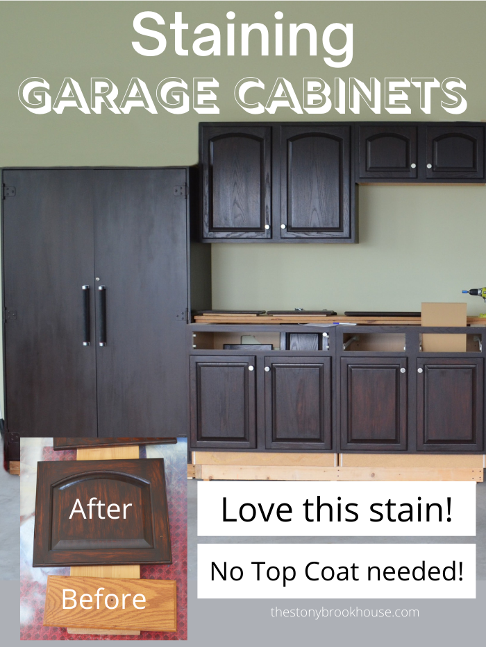 Staining Garage Cabinets