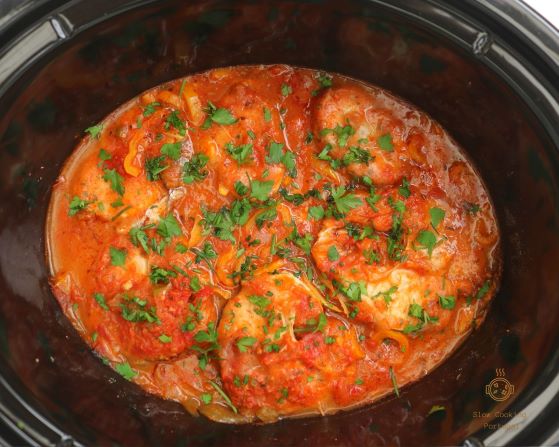 Pescada pronta na slow cooker