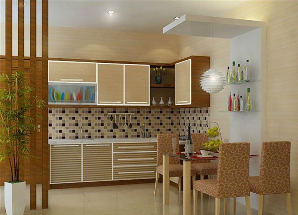 80 Desain Dapur  dan Ruang Makan Sederhana  yang Menyatu 