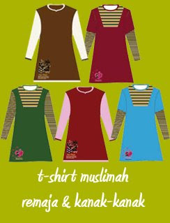 busana humaira T SHIRT  MUSLIMAH  REMAJA KANAK KANAK 