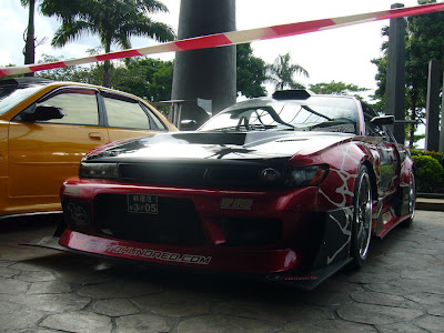 Kazama Autoworks Nissan Silvia S13 wide body Spotted during an autoshow at