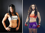 . between Cat Zingano and Meisha Tate (pictured above respectively). (imagem )