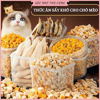 Thức ăn sấy khô cho chó mèo