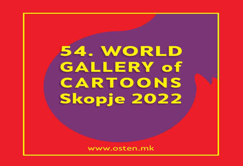 Selected Cartoonists in the 54th World Gallery of Cartoons - Skopje 2022