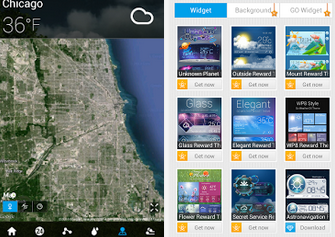 天氣 APP：GO天氣EX APK / APP 下載，提供天氣預報及、降雨機率、溫度狀況，Android 版