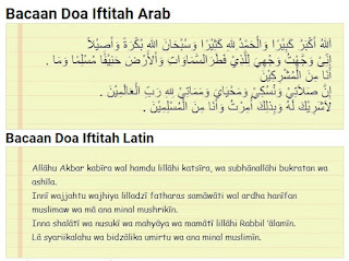 Bacaan Doa Iftitah : Arab, Latin