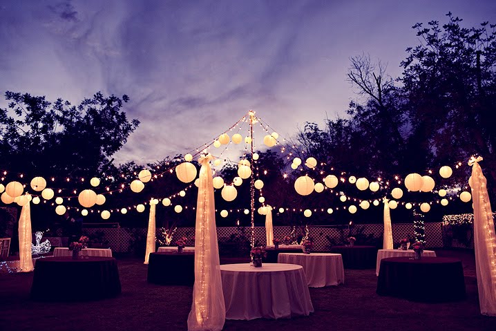 How to Light a Backyard Wedding wedding decor tokyo Lightin source 