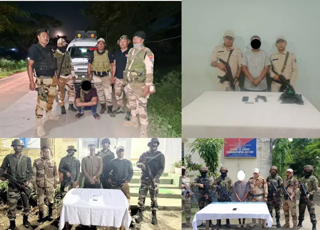 11 Militant Cadres Arrested in Manipur from PREPAK, SOREPA, KCP and Others