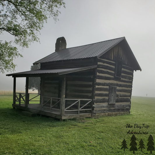 Historic cabin in a field at Blackhand Gorge