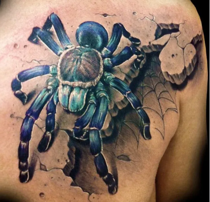 Tatuaje-Tarántula-Azul