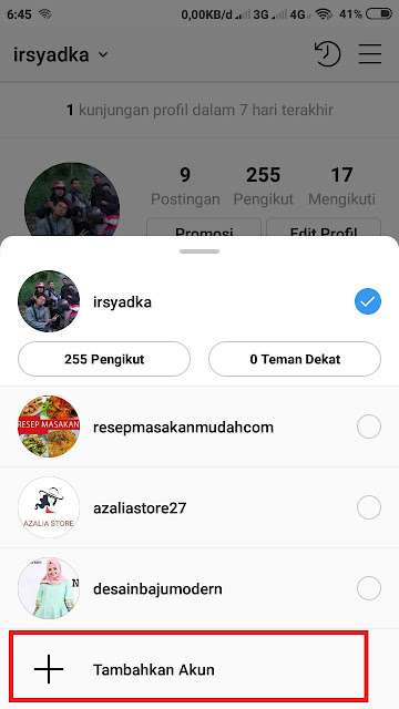 Cara Menambah Akun Instagram dengan Mudah