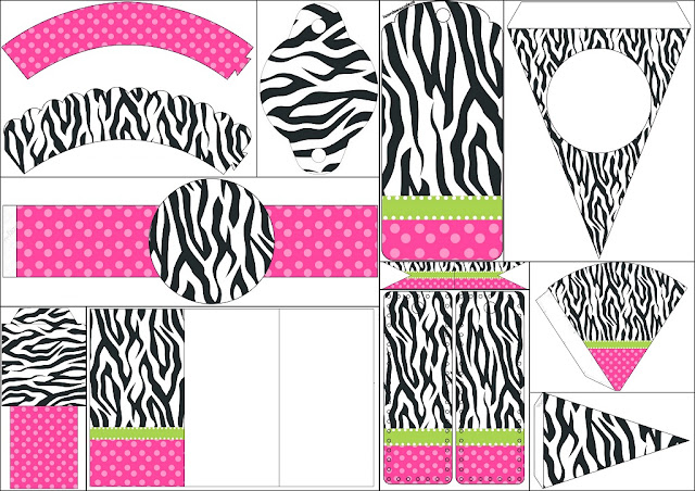 Zebra and Pink: Free Party Printables.