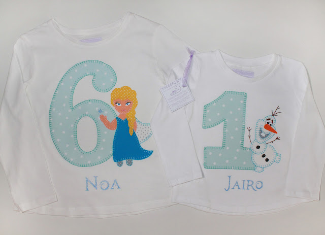 camisetas de cumpleaños frozen elsa y olaf