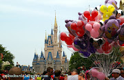 Thank you so much for playing along! Several of you guessed our destination . (disney castle balloons)