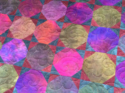 Sheila's hand-dyed quilt