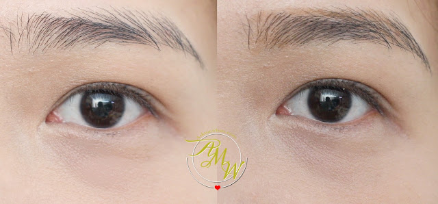 before and after photo of askmewhats using Maybelline Fashion Brow Precise Shaping Pencil Natural Brown