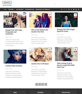 Remito Grid Blogger Template