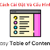 Cách Cài Đặt Và Cấu Hình Plugin Easy Table of Contents A - Z