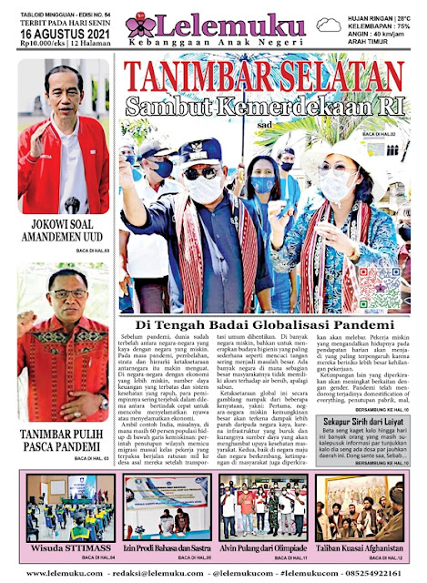 Tabloid Lelemuku #54 - Tanimbar Selatan Sambut Kemerdekaan RI  - 16 Agustus 2021